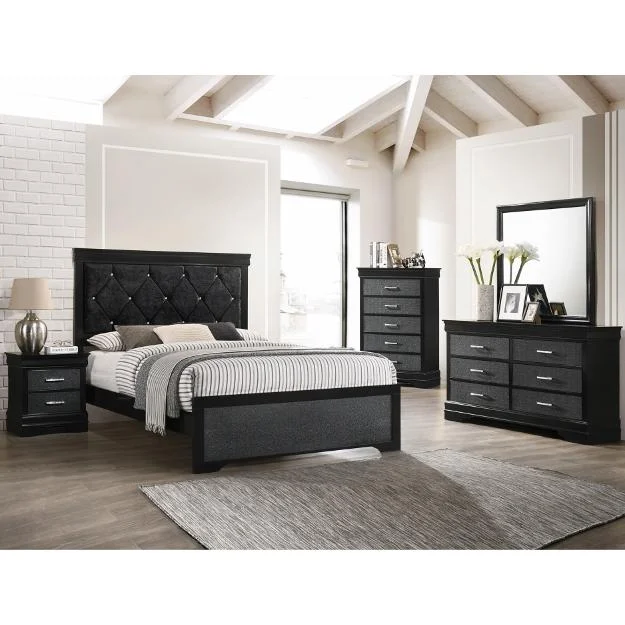 Crown Mark Amalia B6918 7 pc Twin Panel Bedroom Set