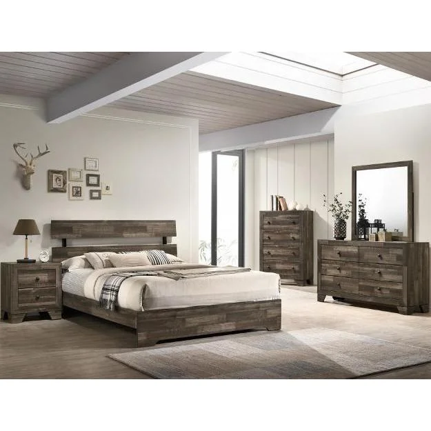 Crown Mark Atticus B6980 7 pc Queen Panel Bedroom Set