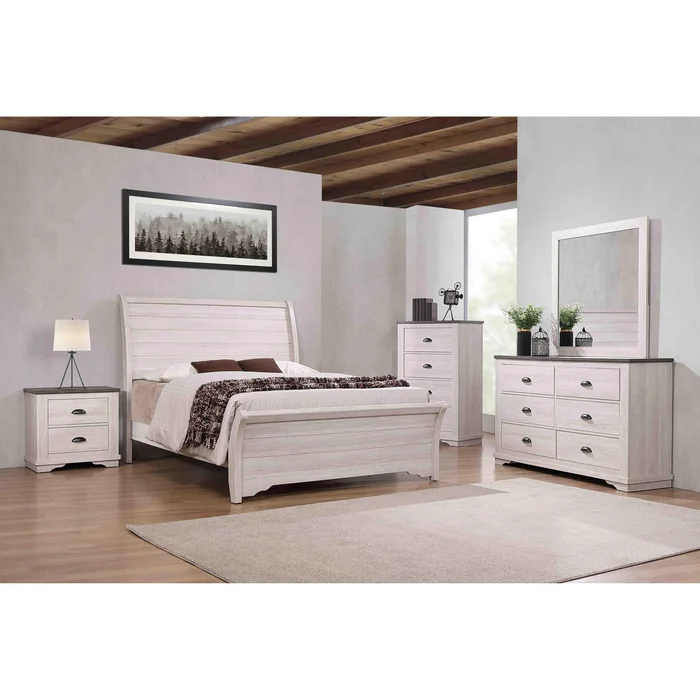 Crown Mark Coralee B8130 7 pc Queen Panel Bedroom Set
