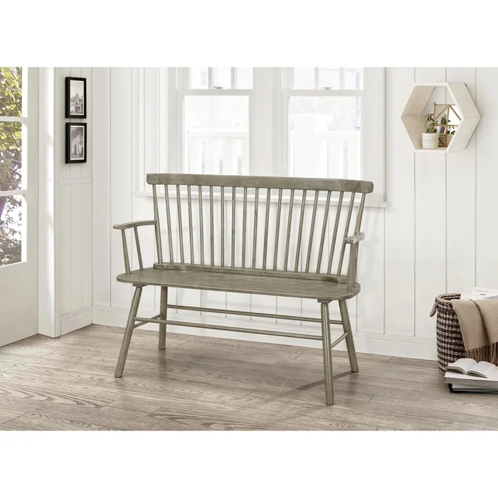 Crown Mark Home Decor Benches 4185-BENCH-GY