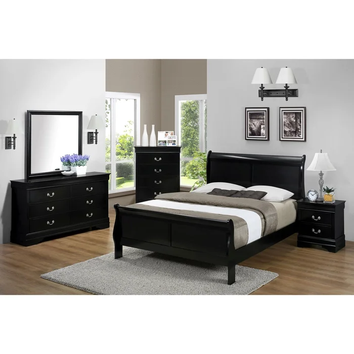 Crown Mark Louis Philip B3950 6 pc Full Sleigh Bedroom Set