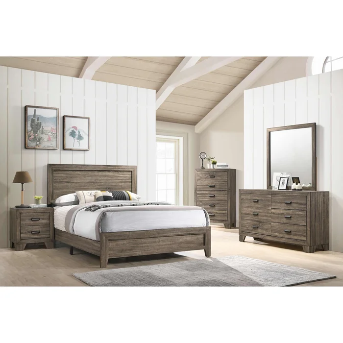 Crown Mark Millie B9200 6 pc Twin Panel Bedroom Set