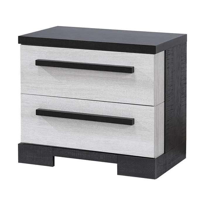 Crown Mark Remington B8162-2 Nightstand – Black/White