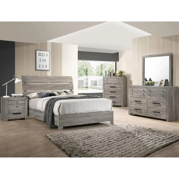 Crown Mark Tundra B5520 7 pc Queen Panel Bedroom Set