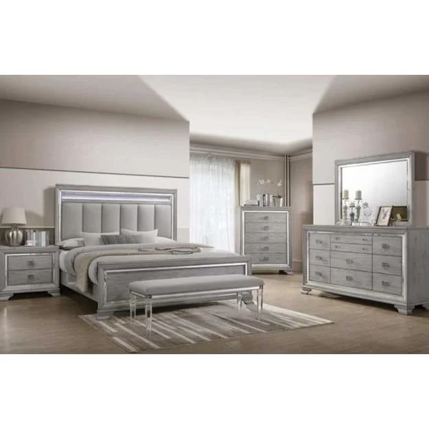 Crown Mark Vail B7200 6 pc Queen Panel Bedroom Set