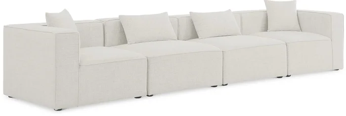 Cube – Linen Modular 4 Seat Sofa