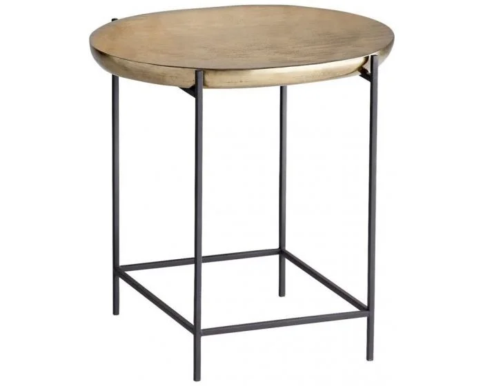 Cyan Design Buoy Side Table – Aged Gold (Dropshippable)