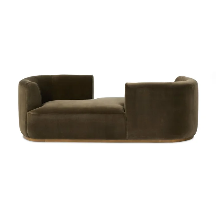 Deandra Tete A Tete Chaise – Surrey Olive