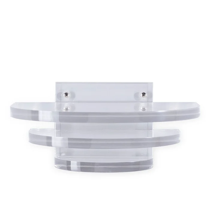 Deco Square and Round Lucite Shelf