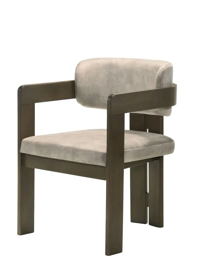Destin – Polished Microfiber Side Chair (Set of 2) – Light Gray