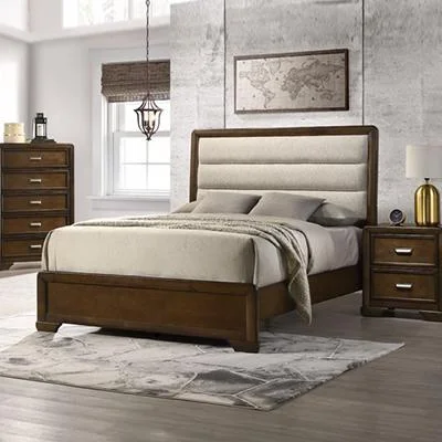 Diamond Modern Furniture CM Coffield King Panel Bed B5530-K-HBFB/B5530-KQ-RAIL