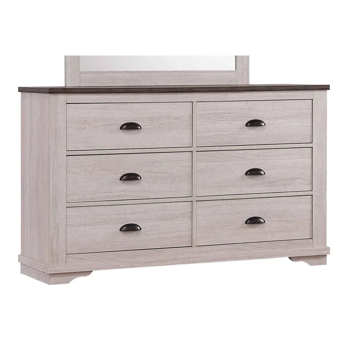 Diamond Modern Furniture CM Coralee 6-Drawer Dresser B8130-1