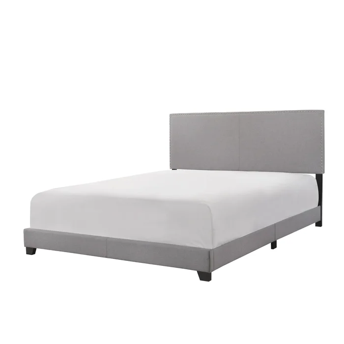 Diamond Modern Furniture CM Erin Queen Upholstered Platform Bed 5271GY-Q-NH