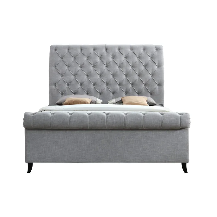 Diamond Modern Furniture CM Kate King Upholstered Sleigh Bed 5103-K-HB/5103-K-FB/5103-KQ-RAIL