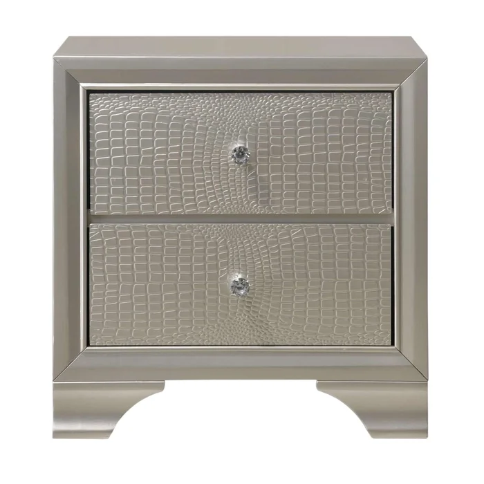 Diamond Modern Furniture CM Lyssa 2-Drawer Nightstand B4300-2