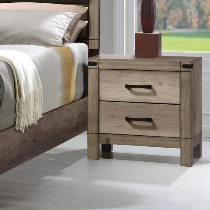 Diamond Modern Furniture CM Matteo 2-Drawer Nightstand B3200-2-T