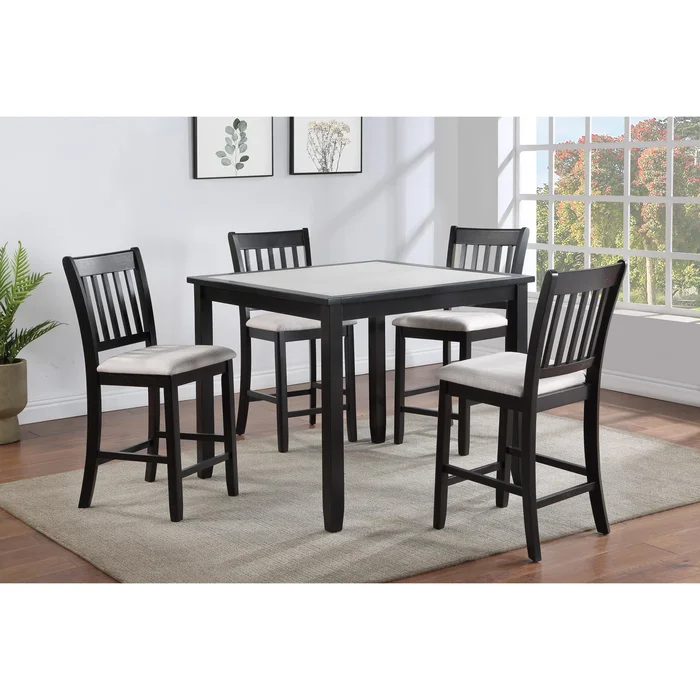 Diamond Modern Furniture CM Salvador 5 pc Counter Height Dinette 2741SET