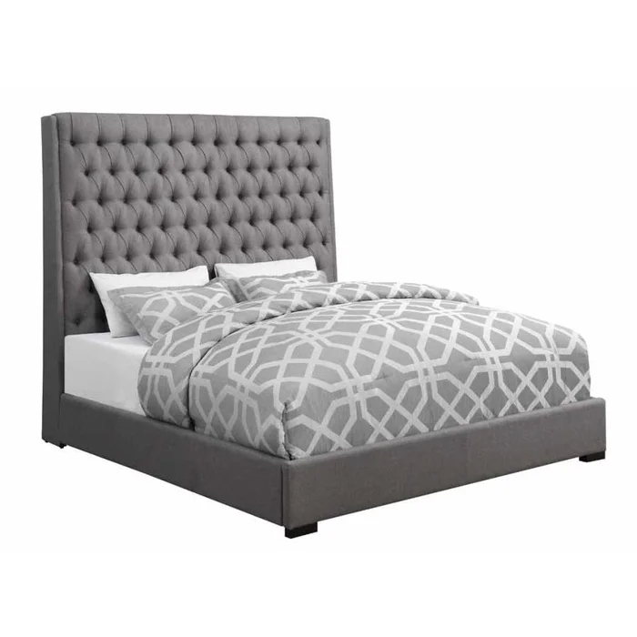 Diamond Modern Furniture COA Camille King Upholstered Platform Bed 300621KE