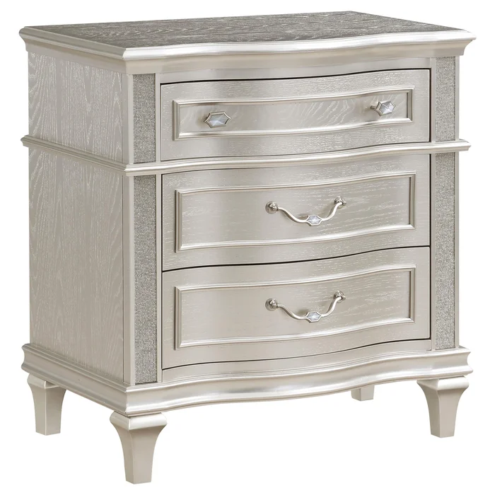 Diamond Modern Furniture COA Evangeline 3-Drawer Nightstand 223392