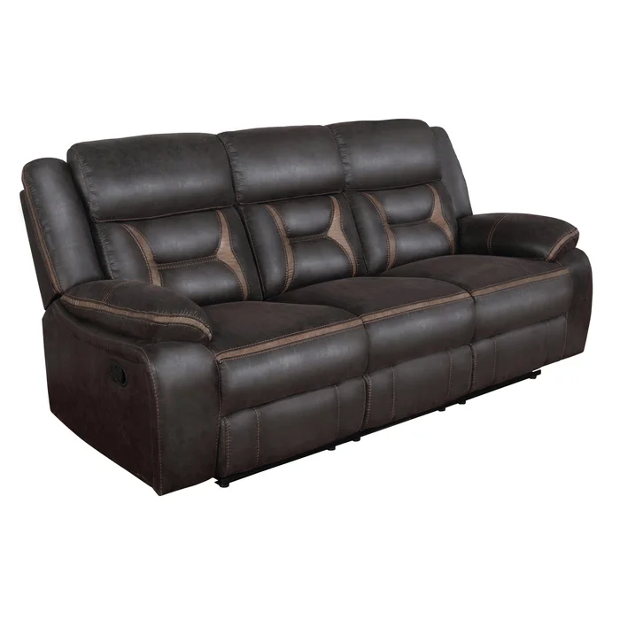 Diamond Modern Furniture COA Greer Reclining Leatherette Sofa 651354