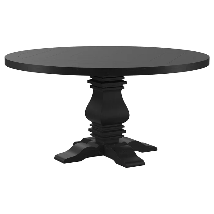 Diamond Modern Furniture COA Round Florence Dining Table with Pedestal Base 115530