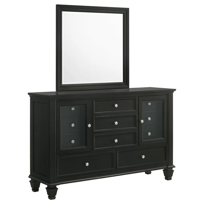 Diamond Modern Furniture COA Sandy Beach 11-Drawer Dresser with Mirror 201323M