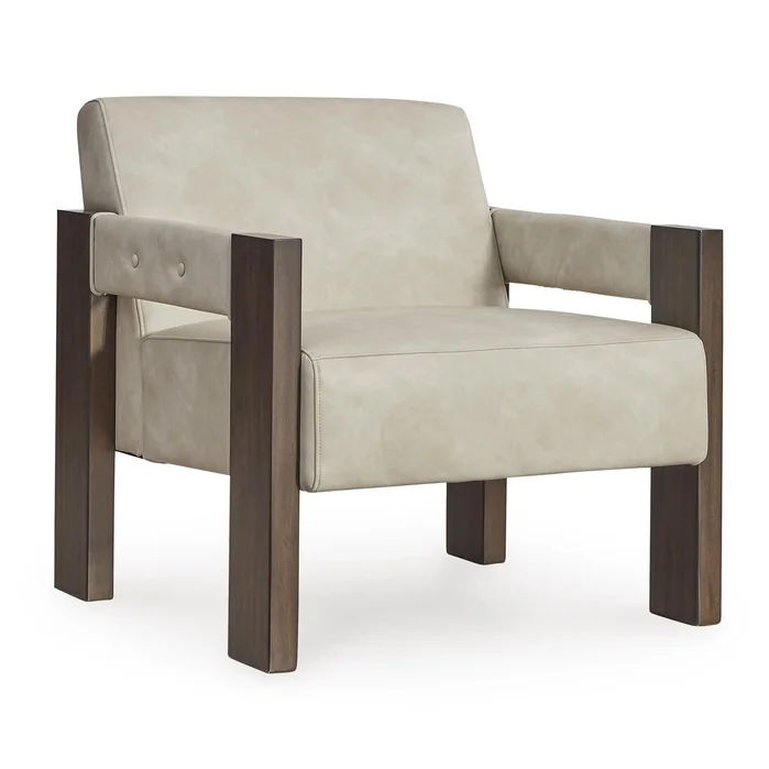 Diamond Modern Furniture Exclusive Design Adlanlock Stationary Leather Look Accent Chair A3000694