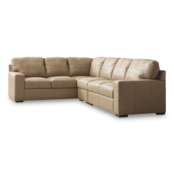 Diamond Modern Furniture Exclusive Design Bandon Leather Match 3 pc Sectional 3800648/3800646/3800656