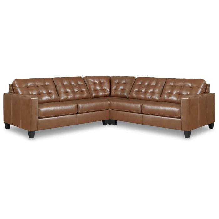 Diamond Modern Furniture Exclusive Design Baskove Leather Match 3 pc Sectional 1110255/1110277/1110256