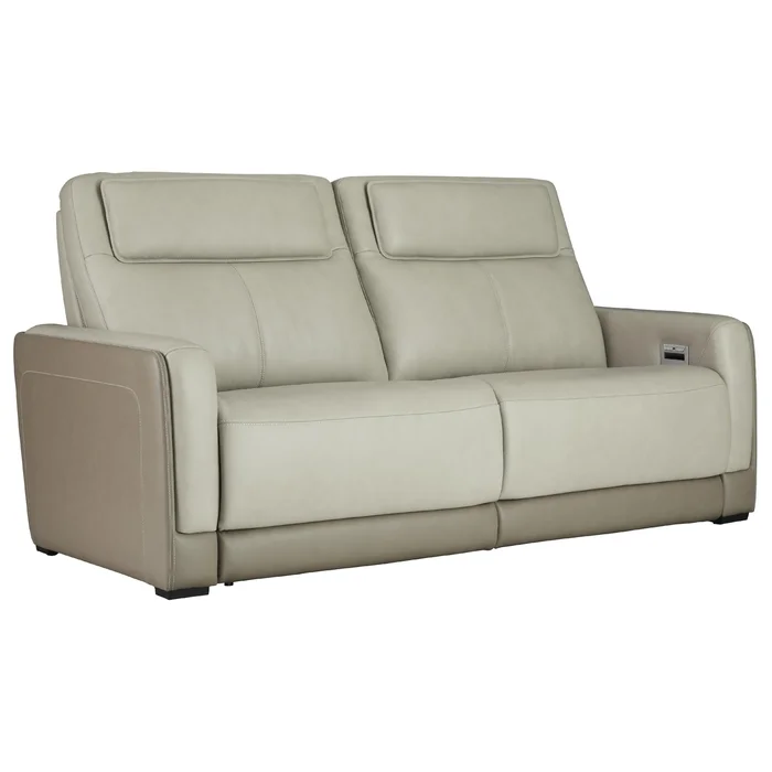 Diamond Modern Furniture Exclusive Design Battleville Power Reclining Leather Match Sofa U3070547