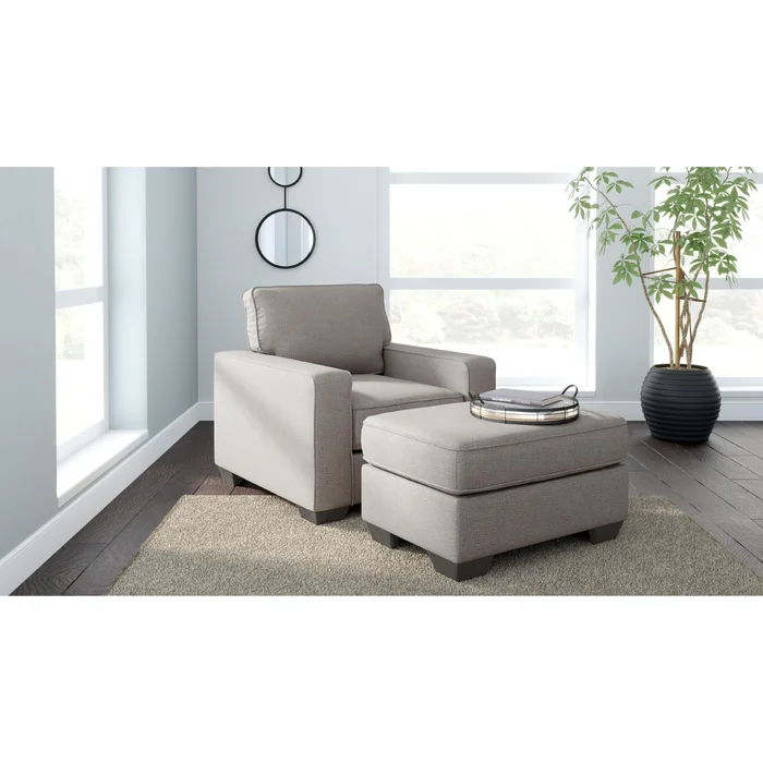 Diamond Modern Furniture Exclusive Design Greaves Stationary Fabric Chair with Ottoman 5510414/5510420