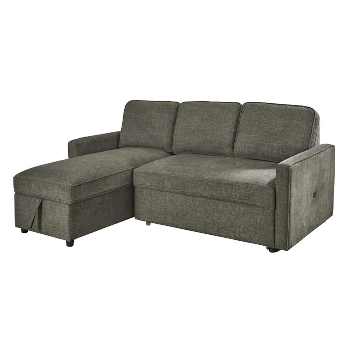 Diamond Modern Furniture Exclusive Design Kerle Fabric Sleeper Sectional 2650516/2650545