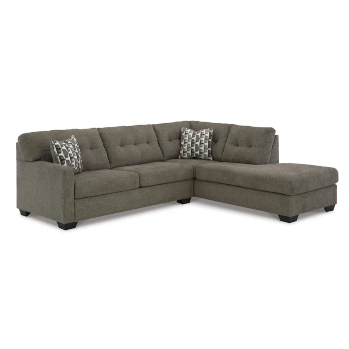 Diamond Modern Furniture Exclusive Design Mahoney Fabric Full Sleeper Sectional 3100510/3100517