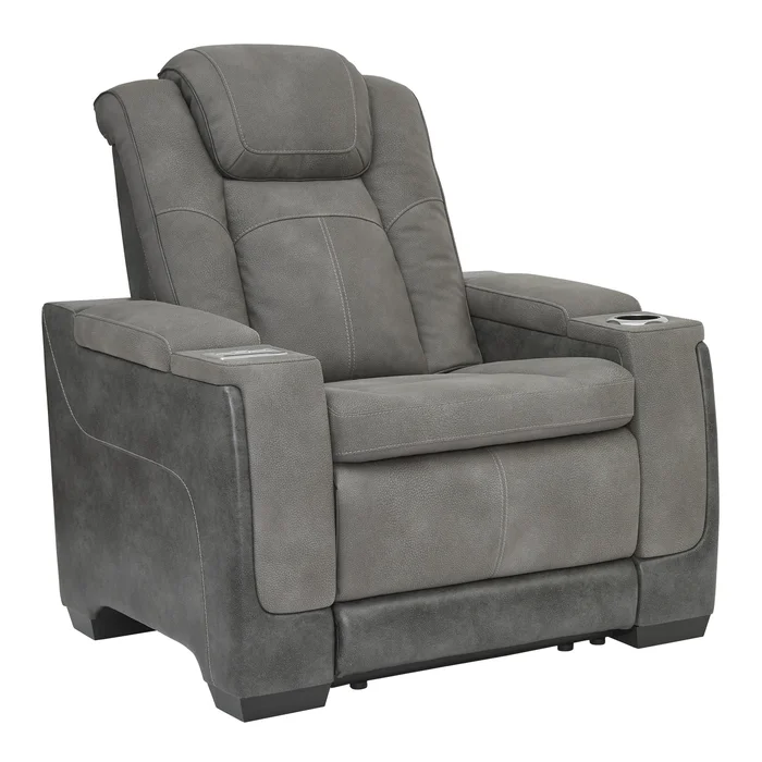 Diamond Modern Furniture Exclusive Design Next-Gen DuraPella Power Leather Look Recliner 2200413