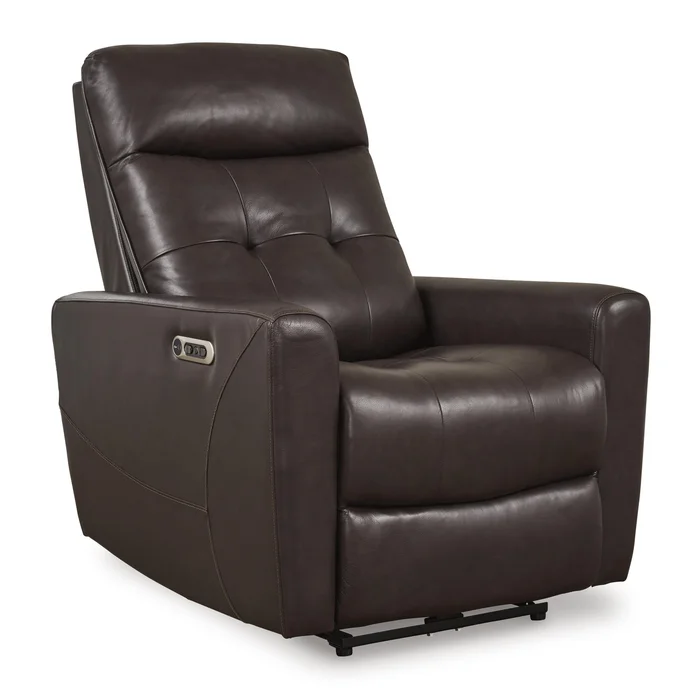 Diamond Modern Furniture Exclusive Design Pisgham Power Leather Match Recliner U1050013
