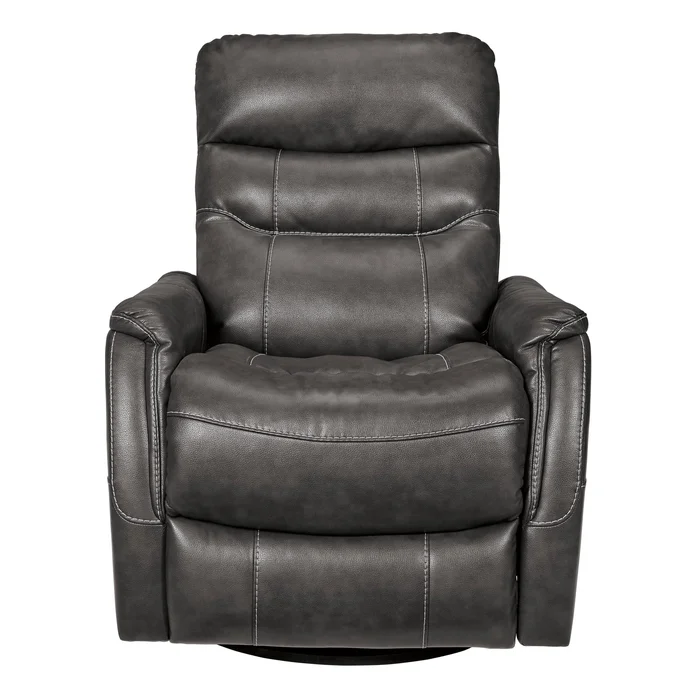Diamond Modern Furniture Exclusive Design Riptyme Swivel Glider Leather Look Recliner 4640261