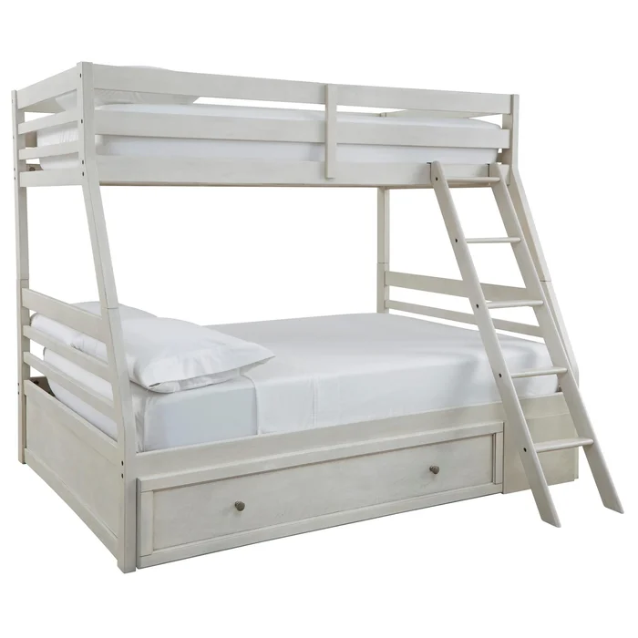 Diamond Modern Furniture Exclusive Design Robbinsdale Twin over Full Bunk Bed with Storage B742-58P/B742-58R/B742-50