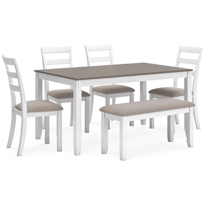 Diamond Modern Furniture Exclusive Design Stonehollow 6 pc Dinette D382-325