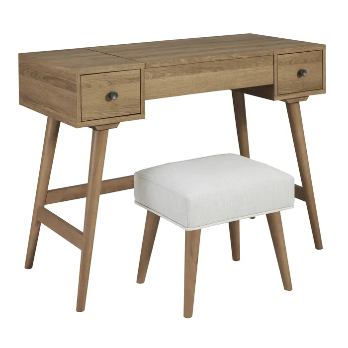 Diamond Modern Furniture Exclusive Design Thadamere 2-Drawer Vanity Set B060-22