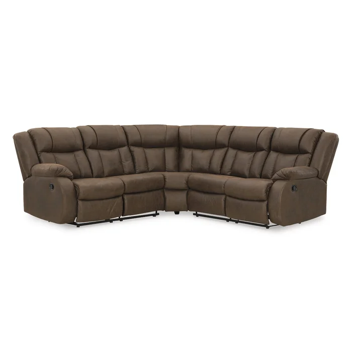 Diamond Modern Furniture Exclusive Design Trail Boys Reclining Leather Look 2 pc Sectional 8270348/8270350