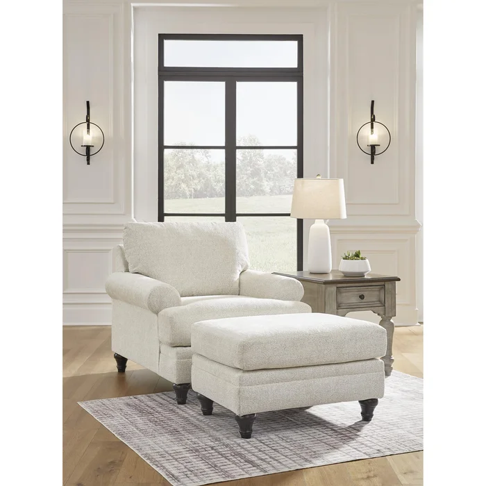 Diamond Modern Furniture Exclusive Design Valerani Stationary Fabric Chair with Ottoman 3570214/3570220