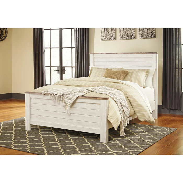 Diamond Modern Furniture Exclusive Design Willowton Queen Panel Bed B267-57/B267-54/B267-98