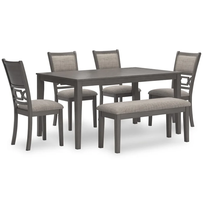 Diamond Modern Furniture Exclusive Design Wrenning 6 pc Dinette D425-325