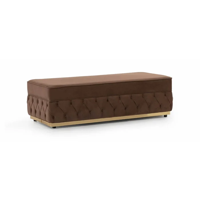 Diamond Modern Furniture NV Jester Fabric Ottoman JESTERMOCHA-OTT