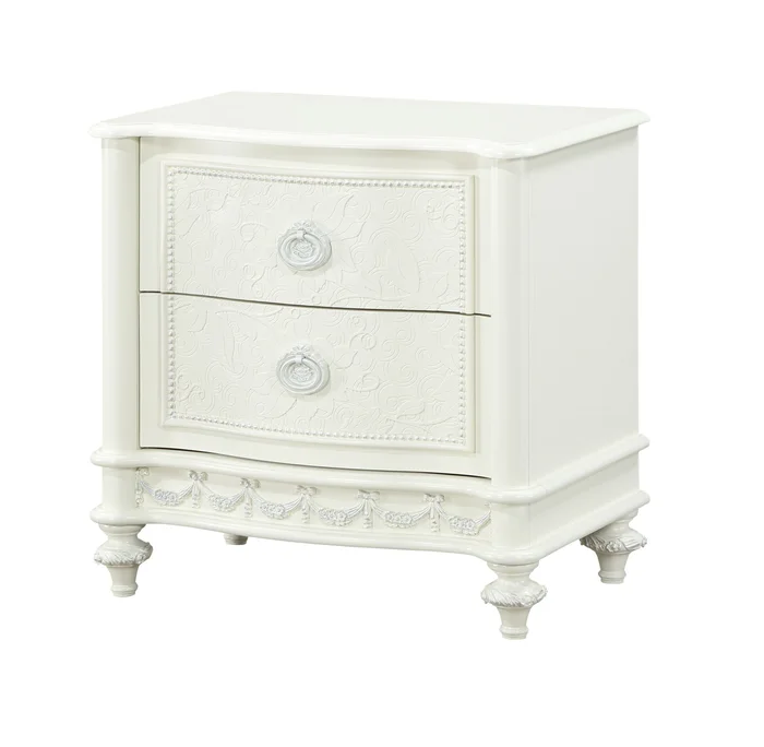 Dorothy 2 Drawers 26″H Nightstand with 2 Drawers