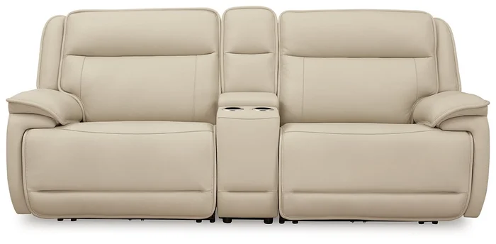 Double Deal Power Reclining Loveseat Sectional with Console