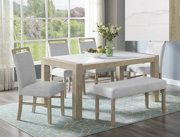 Dune Genuine Marble Dining Sets