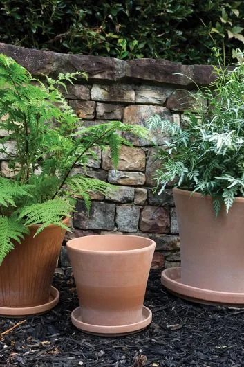 Earthen Pot Set Of 2 By Accent Decor – 3 Sizes – Terracotta – Ceramic – 95580 – 95581 – 95582