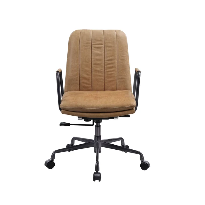 Eclarn – Top Grain Leather Office Chair – Brown