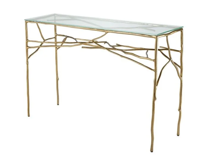 Eichholtz Antico Gold Finish Console Table